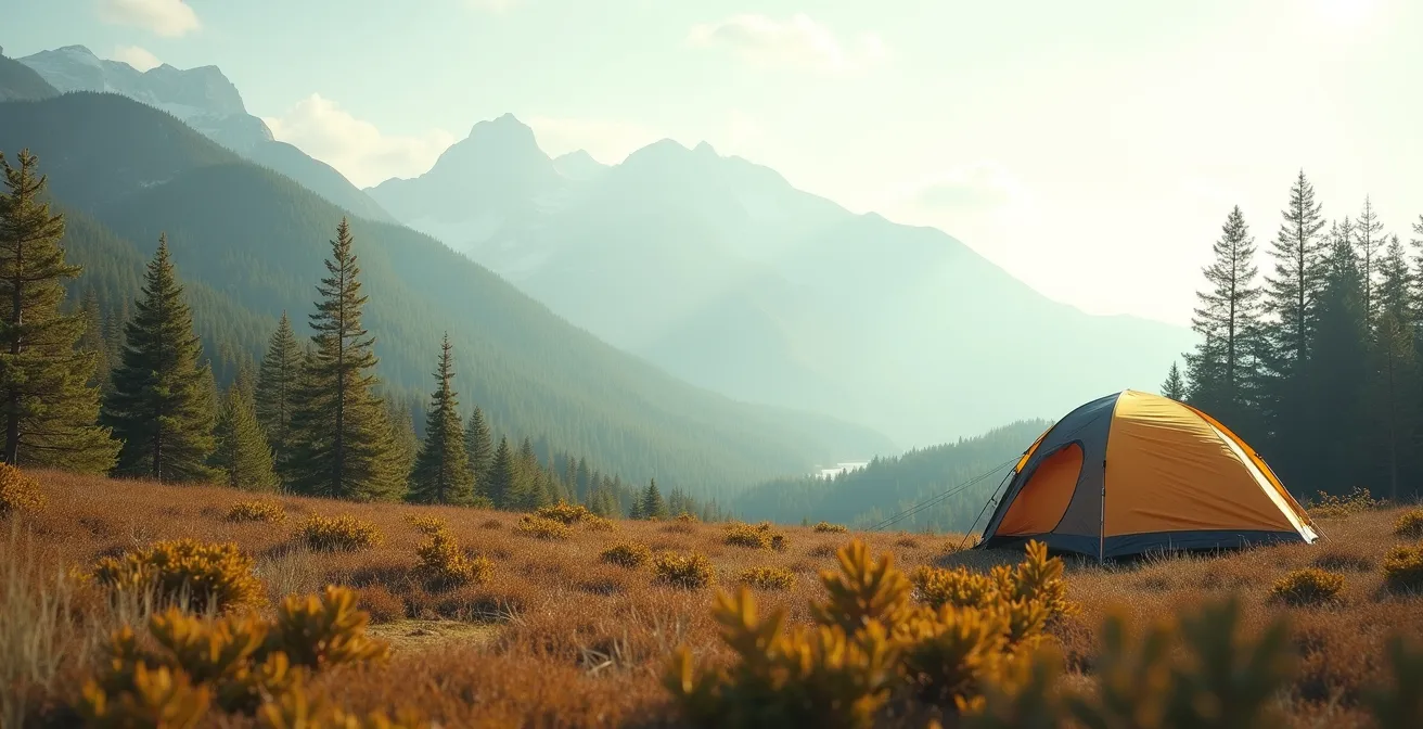 Vue d'un même emplacement montrant l'évolution de la végétation selon les saisons